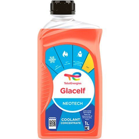 Total Glacelf Neotech G12 оранжевый, 1 л (229950) концентрат антифриза фото