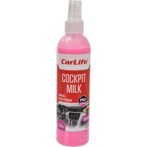 Carlife Cockpit Milk bubble Gum, 250 мл (CF025) полироль для салона фото