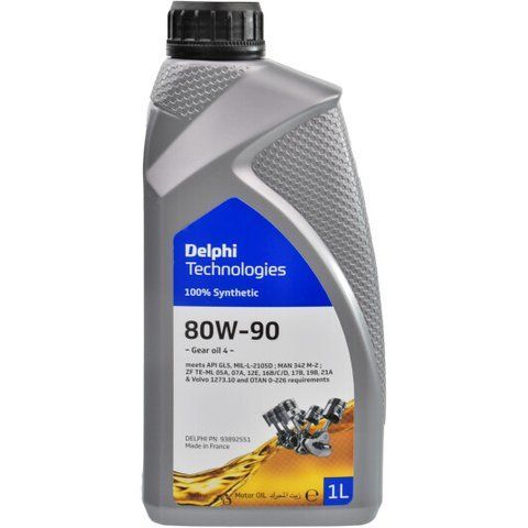 Delphi Gear Oil 4 GL-5 80W-90, 1 л (93892551) минеральное трансмиссионное масло фото