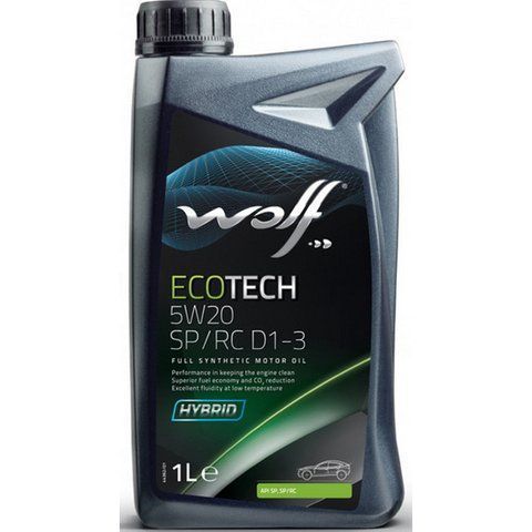 Wolf Ecotech SP/RC D1-3 5W-20, 1 л (1050523) моторное масло фото
