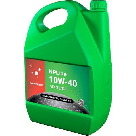 Nanoprotec NPLine SL/CF 10W-40 4 л, (NL2201604) моторное масло фото