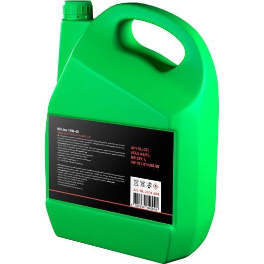 Nanoprotec NPLine SL/CF 10W-40 4 л, (NL2201604) моторна олива фото