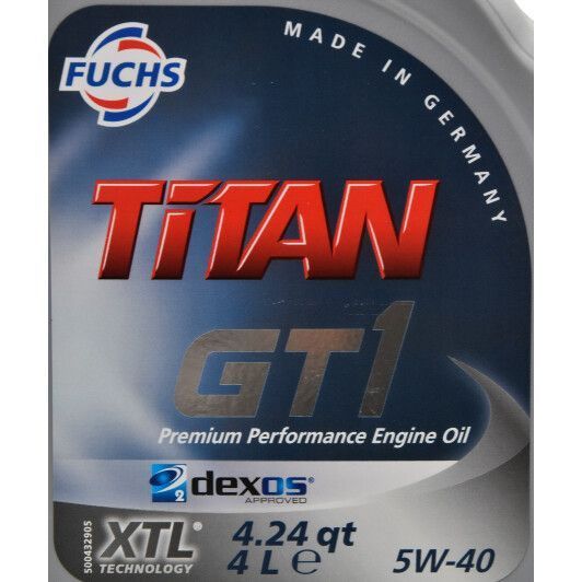 Fuchs Titan Gt1 5W-40 4 л, (600756277) моторна олива фото