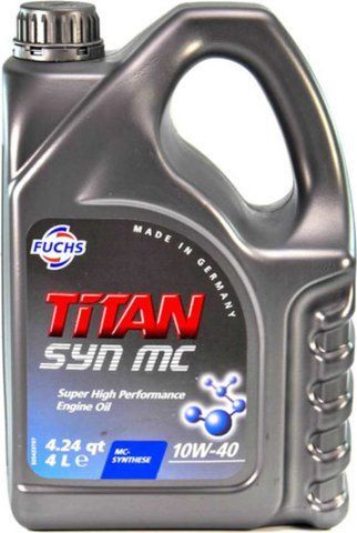 Fuchs Titan Syn MC 10W-40 4 л, (601004360) моторное масло фото