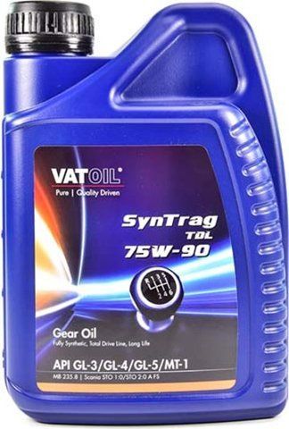 Vatoil SynTrag TDL GL-3/4/5 MT-1 75W-90, 1 л (50165) синтетична трансмісійна олива фото