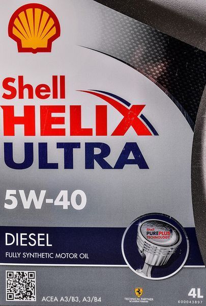Shell Helix Diesel Ultra 5W-40, 4 л (550040549) моторна олива фото