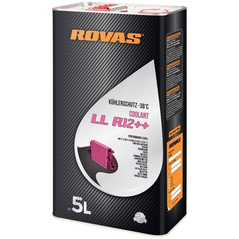 Rovas Coolant LL R12++ розовый -38&deg;C, 5 л (75972) готовый антифриз фото
