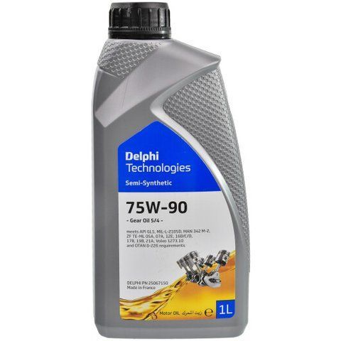 Delphi Gear Oil 5/4 GL-5 75W-90, 1 л (25067150) полусинтетическое трансмиссионное масло фото