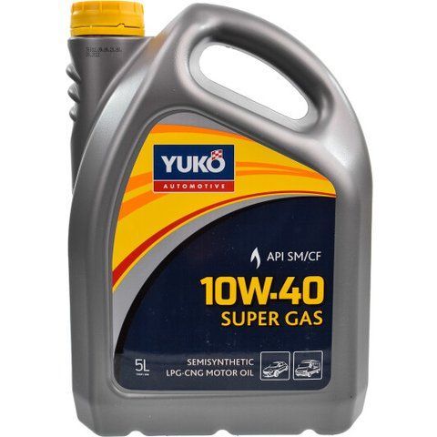 Yuko Super Gas 10W-40 5 л, моторное масло фото