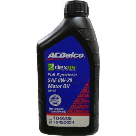 ACDELCO Full Synthetic 0W-20 0,95 л, (109302) моторна олива фото