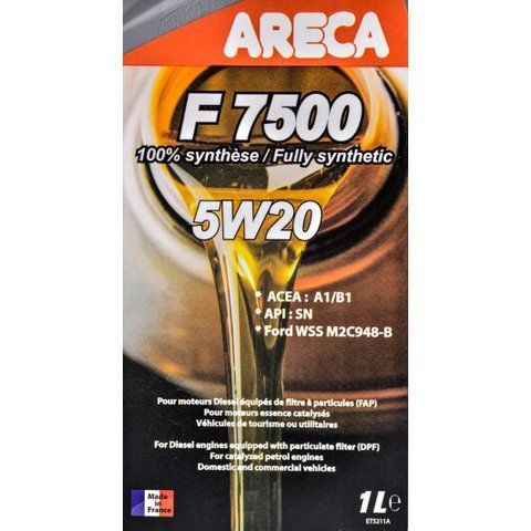 Areca F7500 5W-20 1 л, (016c0001000) моторна олива фото