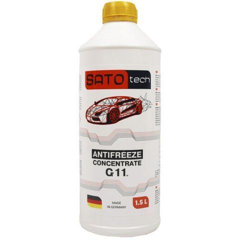 Sato TECH G11 желтый, 1,5 л (G1101Y) концентрат антифриза фото