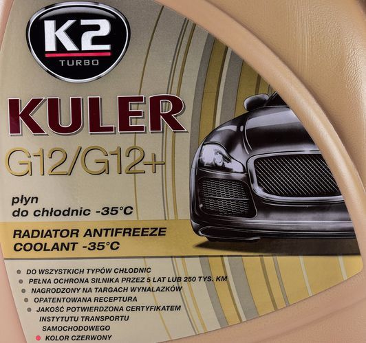 Готовий антифриз K2 Kuler G12/G12+ червоний -35 &deg;C фото