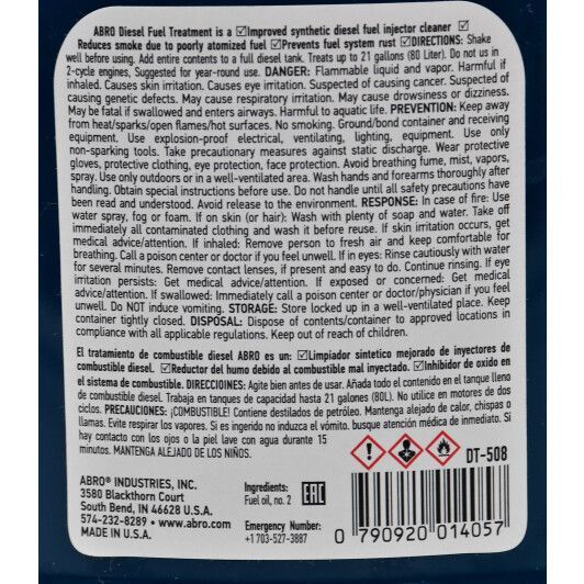 ABRO Diesel Fuel Treatment, 354 мл (DT508) присадка фото