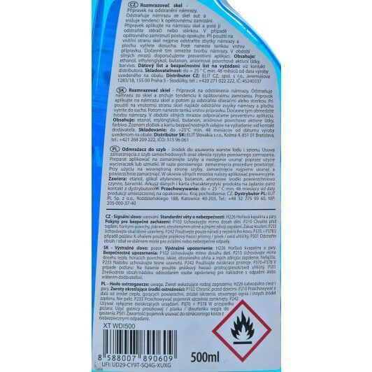 XT Windscreen De-Icer, 500 мл (WDI500) размораживатель стекол фото