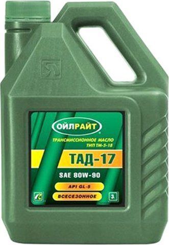 Oil right ТАД-17 ТМ-5-18 GL-5 80W-90, 3 л (2546) мінеральна трансмісійна олива фото