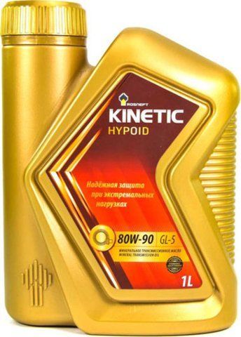 Роснефть Kinetic Hypoid GL-5 80W-90, 1 л минеральное трансмиссионное масло фото