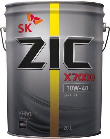ZIC X7000 10W-40 CK-4/CJ-4 EURO6, 20 л (191113) моторна олива фото