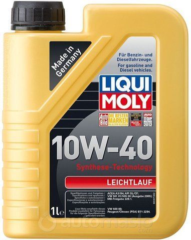 Liqui Moly Leichtlauf 10W-40 1 л, (9500) моторное масло фото