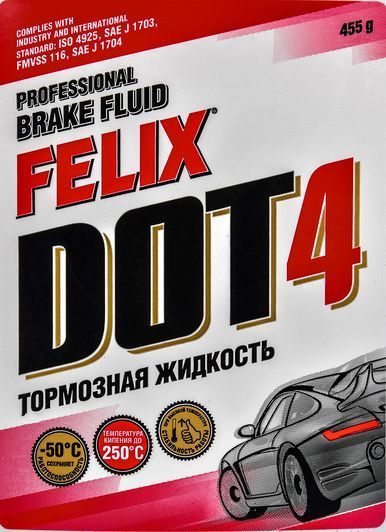 Felix DOT 4, 0,5 л (430130005) гальмівна рідина фото