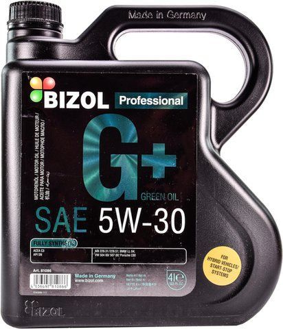Bizol Green Oil+ 5W-30 4 л, (81086) моторна олива фото