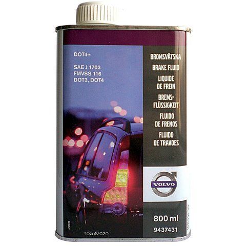 Volvo Brake Fluid DOT 4, 0,8 л (32214958) гальмівна рідина металева тара фото