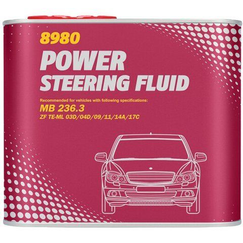 Mannol Power Steering Fluid (Metal), 0,5 л синтетична трансмісійна олива фото