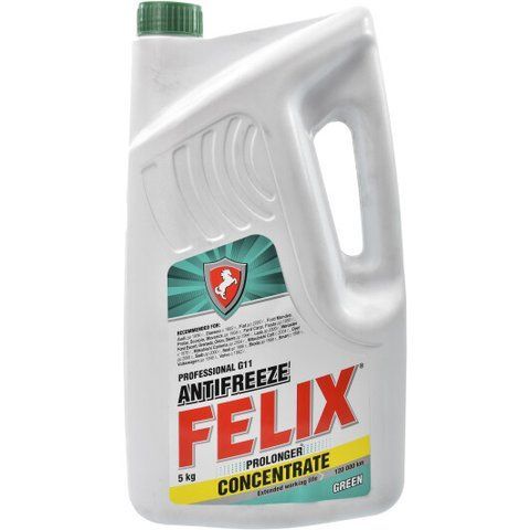 Felix Prolonger G11 зеленый, 5 л концентрат антифриза фото