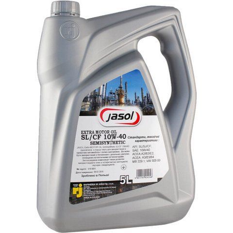 Jasol Extra 10W-40 5 л, (324814) моторное масло фото