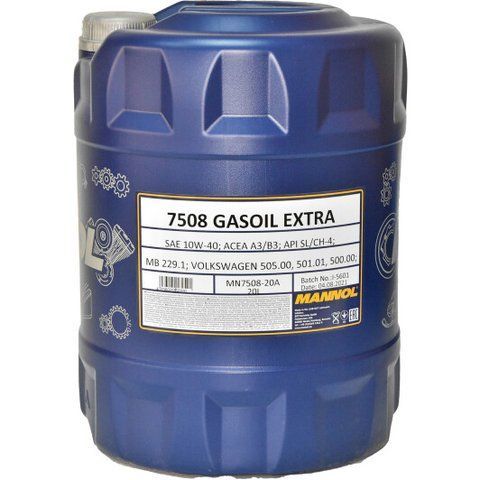 Mannol Gasoil Extra 10W-40 20 л, (MN7508-20) моторна олива фото