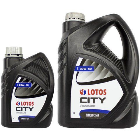 LOTOS City Standard SF/CD 20W-50 1 л, моторное масло фото