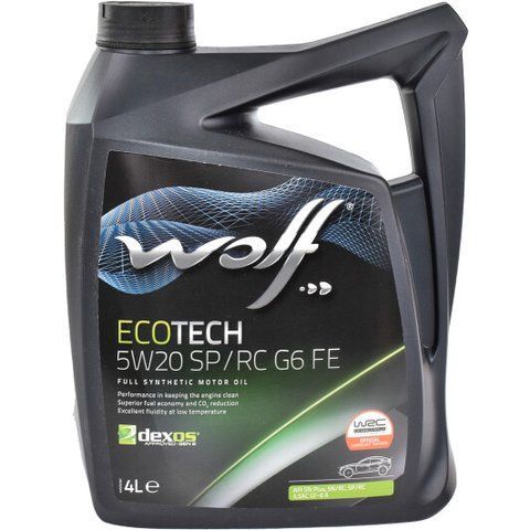 Wolf Ecotech SP/RC G6 FE 5W-20, 4 л (1047277) моторное масло фото