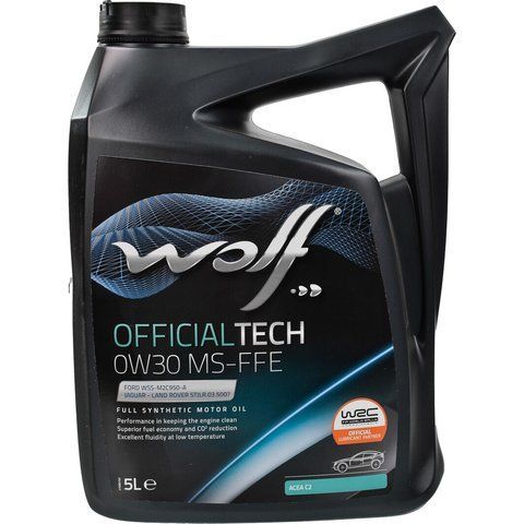 Wolf Officialtech MS-FFE 0W-30 5 л, (8333910) моторное масло фото