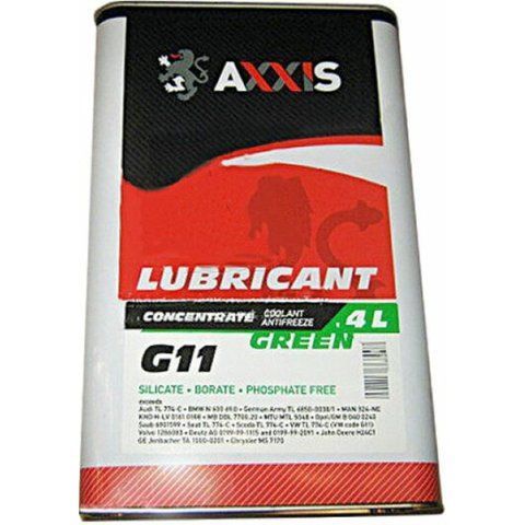 Axxis G11 зеленый, 4 л концентрат антифриза фото