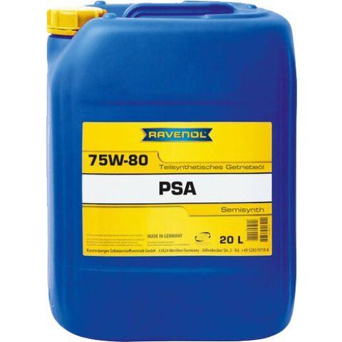 Ravenol PSA GL-4+ 75W-80, 20 л (1222100020) напівсинтетична трансмісійна олива фото