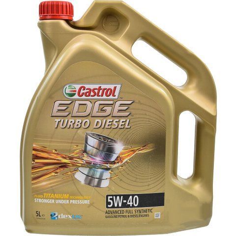 Castrol EDGE Turbo Diesel Titanium FST 5W-40 5 л, (1535BD) моторное масло фото
