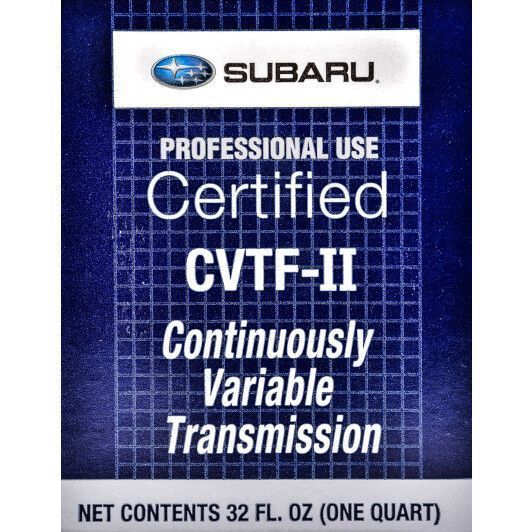 Subaru Certified CVTF-II, 0,946 л синтетична трансмісійна олива фото