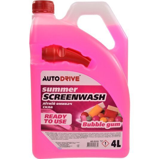 Auto Drive Screen Wash Summer літній bubble gum 4 л (AD0133) омивач скла фото