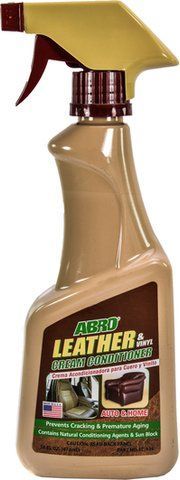 Поліроль для салону ABRO Leather & Vinyl Cream Conditioner 473 мл LC-536 фото