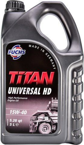 Fuchs Titan Universal HD 15W-40 5 л, (600642372) моторное масло фото
