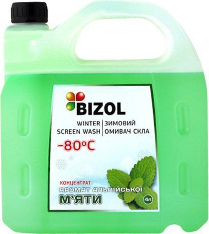 Bizol Winter Screen Wash зимний альпийская мята, 4 л (B1296) коцентрат омывателя фото