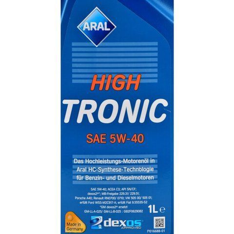 Aral HighTronic 5W-40, 1 л (20637) моторное масло фото