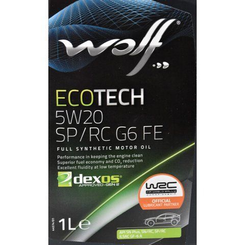 Wolf Ecotech SP/RC G6 FE 5W-20, 1 л (1047274) моторное масло фото