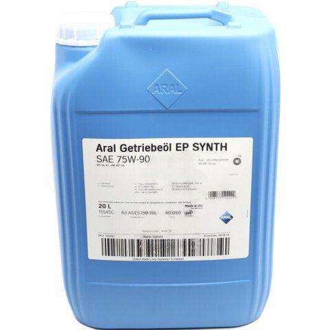 Aral EP Synth GL-4+ 75W-90, 20 л (15462) синтетическое трансмиссионное масло фото