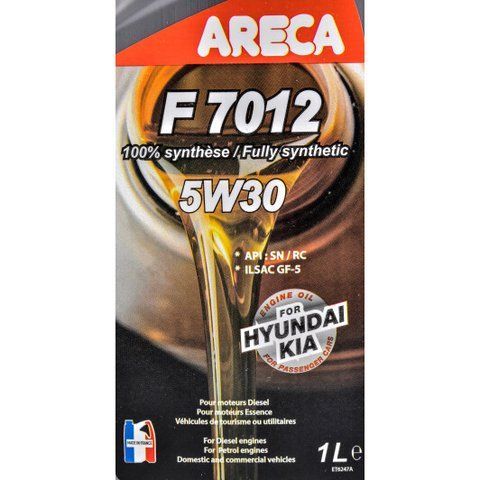 Areca F7012 Hyundai/Kia 5W-30 1 л, (020c000100) моторное масло фото
