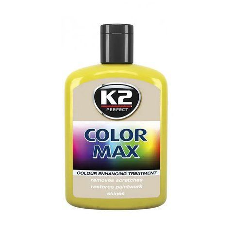 Кольоровий поліроль для кузова K2 Color Max (Yellow) жовтий фото