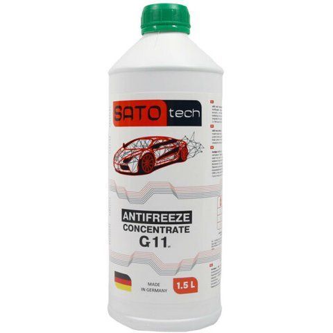 Sato TECH G11 зеленый, 1,5 л (G1101G) концентрат антифриза фото