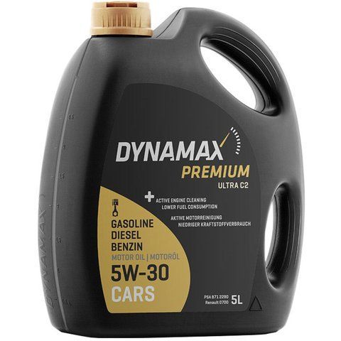 Dynamax Premium Ultra C2 5W-30, 5 л (502074) моторна олива фото