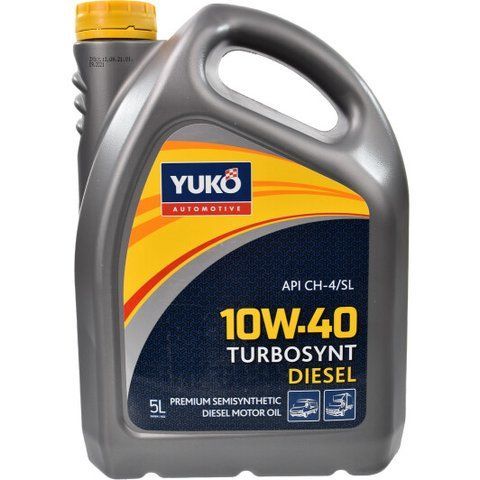 Yuko Turbosynt Diesel 10W-40 5 л, моторное масло фото