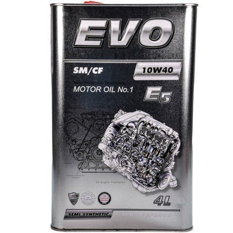 EVO E5 10W-40 4 л, (evoe510w404l) моторное масло фото